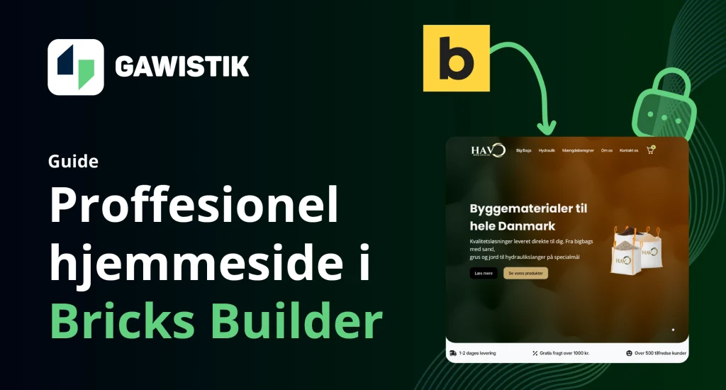 Professionel hjemmeside med Bricks Builder