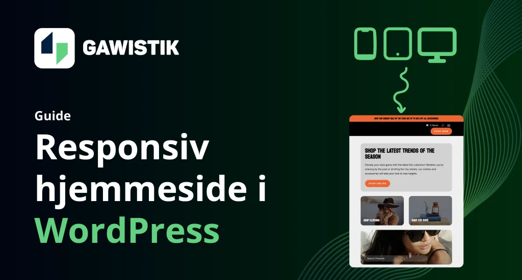 Responsiv WordPress hjemmeside 2025