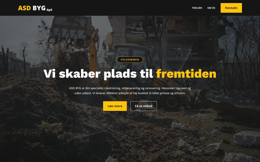 Vi giver dig hånden, ind til vores webbureau